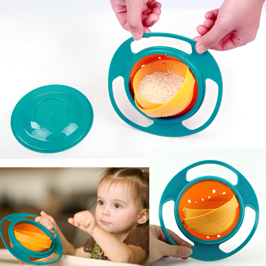 Drehende Babysnackschüssel - 360 Grad Auslaufsicher