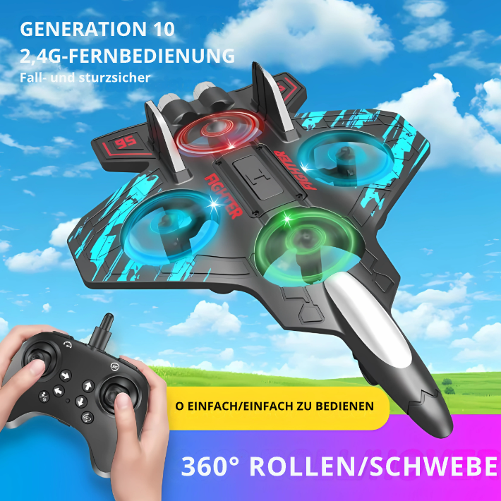 Stuntflugzeug mit Gyroskop – Flugspaß mit 360° Flip