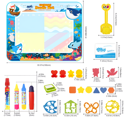 Wasser-Doodle-Matte - Malbrett für Kinder